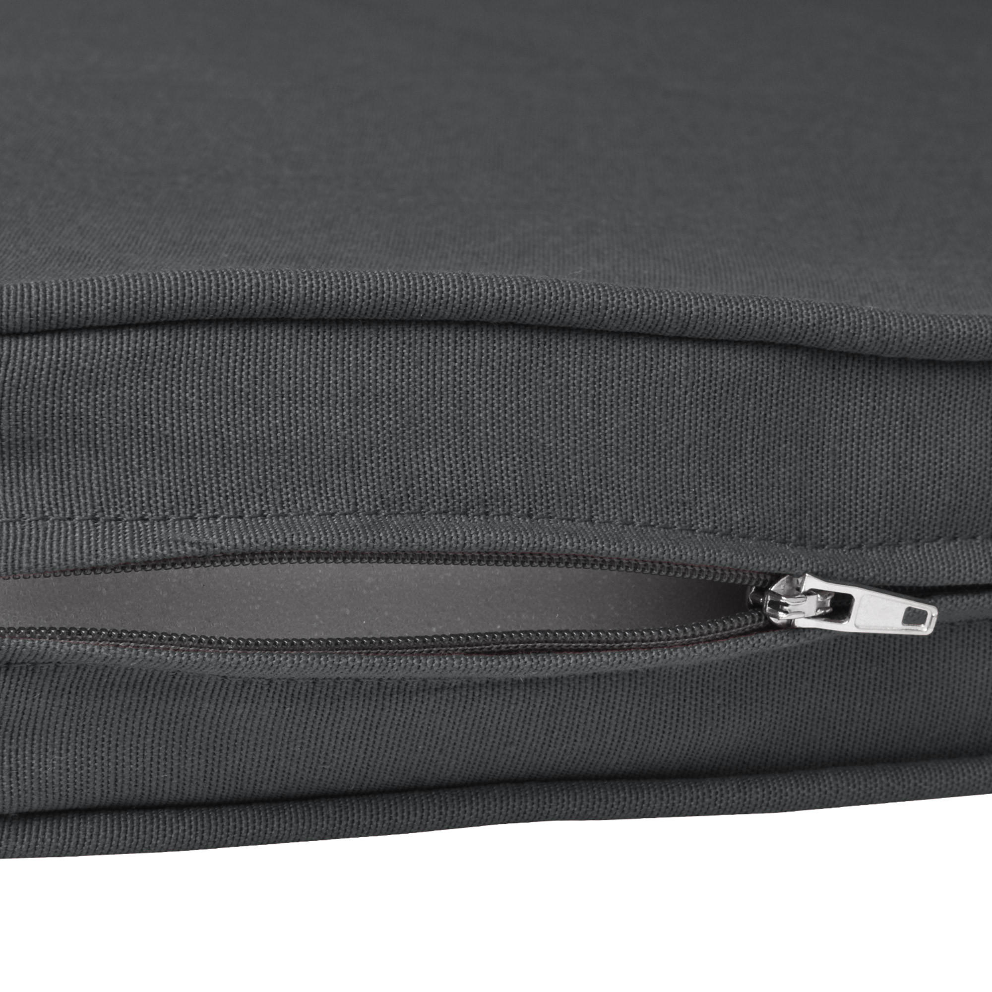 BANKAUFLAGE Loft BK 120/48/5 cm Graphitgrau - Grau, Textil (48/5/120cm) - Beautissu 