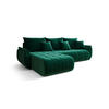 ECKSOFA mit Schlaffunktion TOKYO L Monolith 37 Links - Grün, Textil (280/185cm) - Bedante