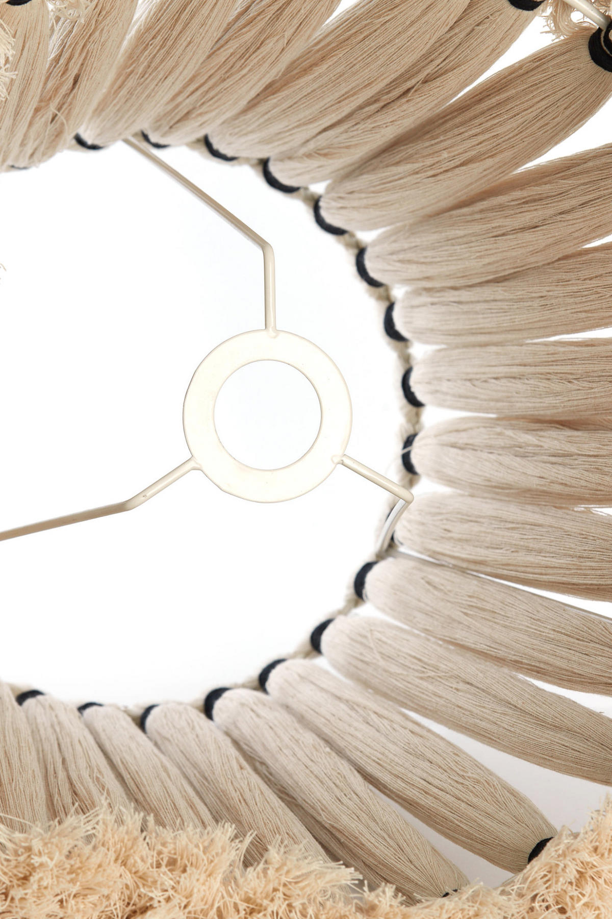 LAMPENSCHIRM Loa Weiß Ø41/42 cm - Weiß, Textil (41/41/42cm) - Light & Living