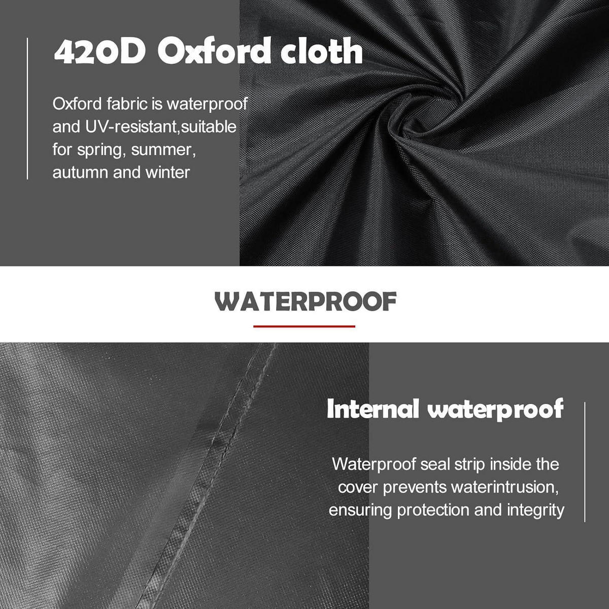 GRILLABDECKUNG 168 cm wasserdicht für Weber Summit 400-Series - Schwarz, Textil (68/119/170cm)