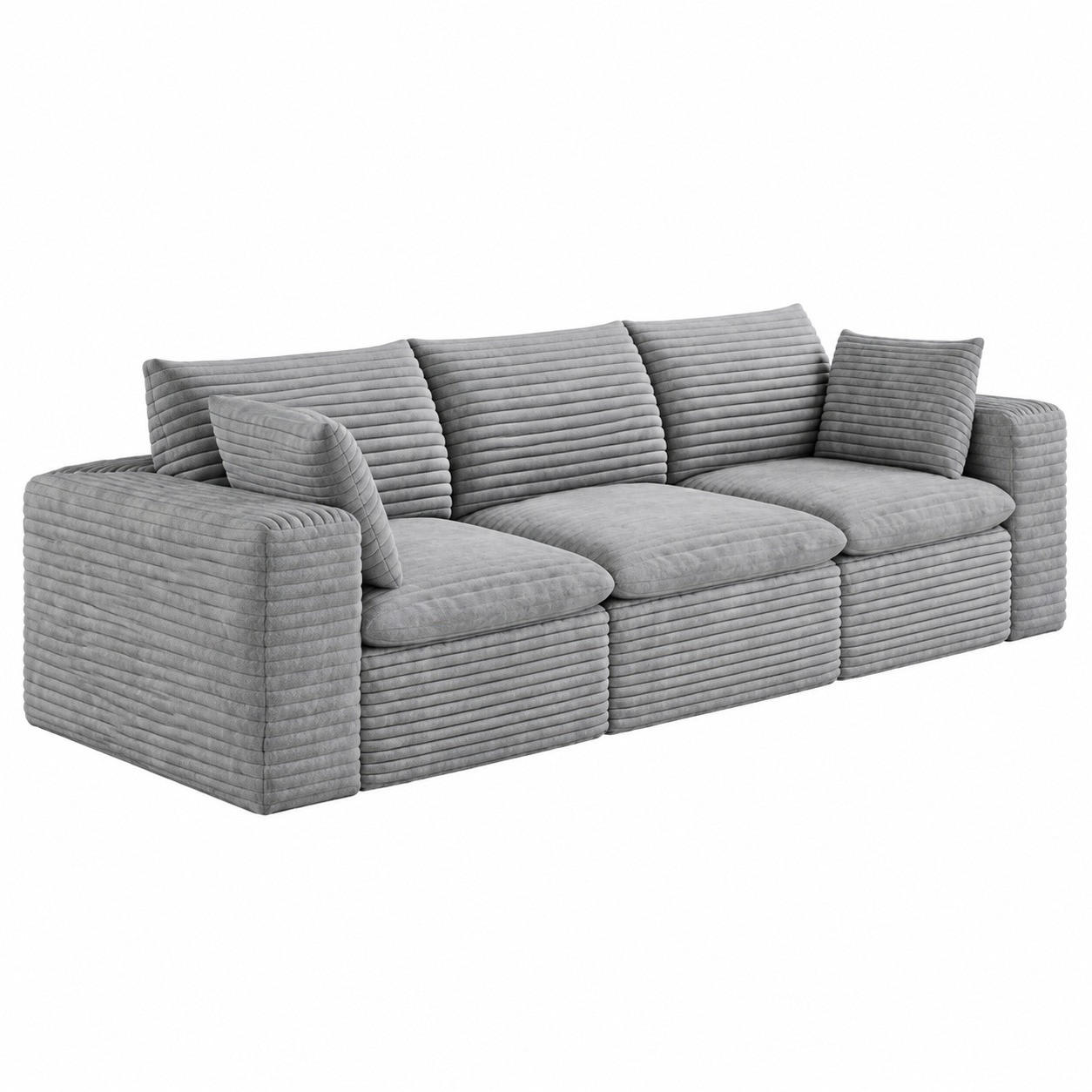 Meubliv Sofa Grau 90x60x260 cm