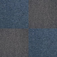 TEPPICHFLIESEN 50 x 50cm Kohle-Schwarz & Sturmblau 10m² - Blau/Dunkelgrau, Textil (50/50/1cm) - Monstershop