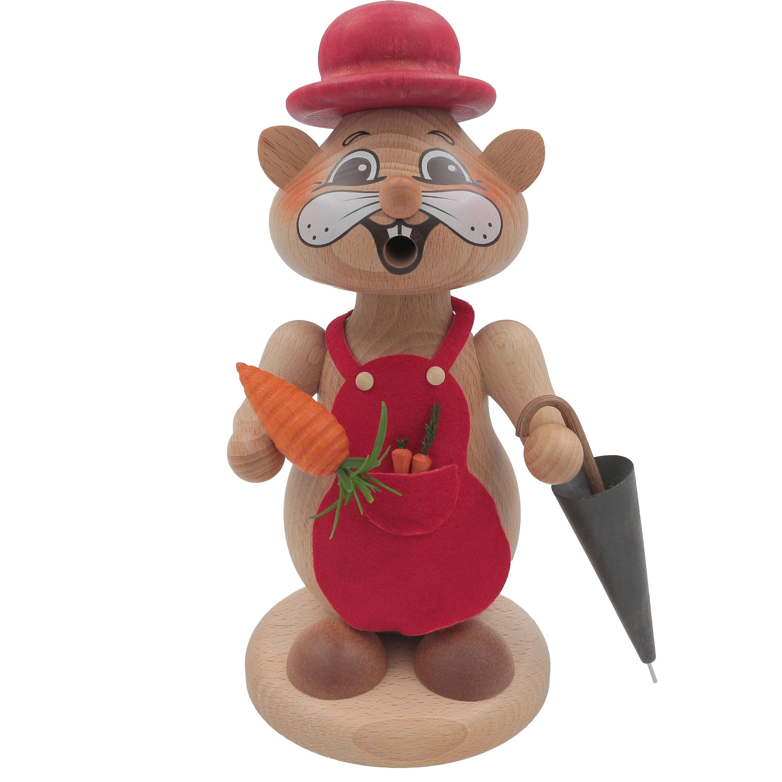 RAUCHFIGUR Hamster Wanderin 18 cm - Multicolor, Metall (12/18/0.1cm)