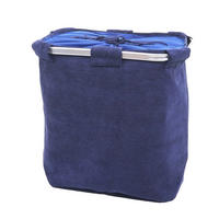 KOŠ NA PRÁDLO Modrý - modrá, textil (49/56/30cm) - MCW