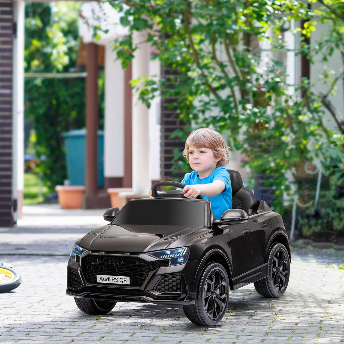 ELEKTRO-KINDERAUTO DE-13046 Bluetooth Schwarz - Schwarz, Kunststoff (101/62/51cm) - ComfortXL