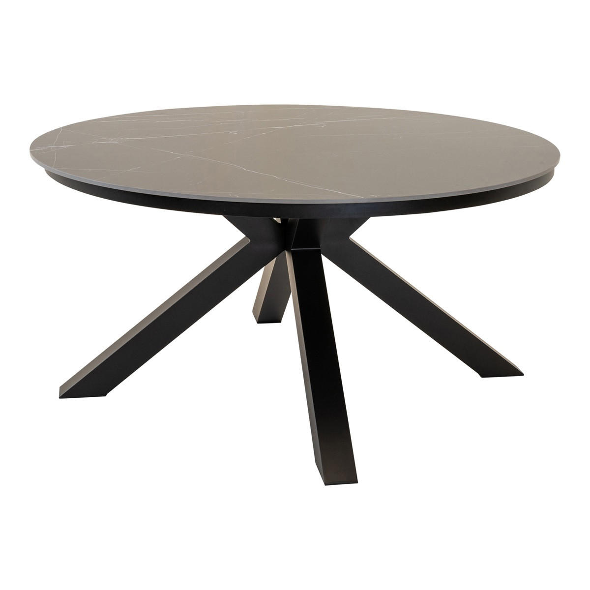 GARTENTISCH Portoro - Grau - 158/158/74 cm - Grau, Metall (158/158/74cm) - Lesli Living