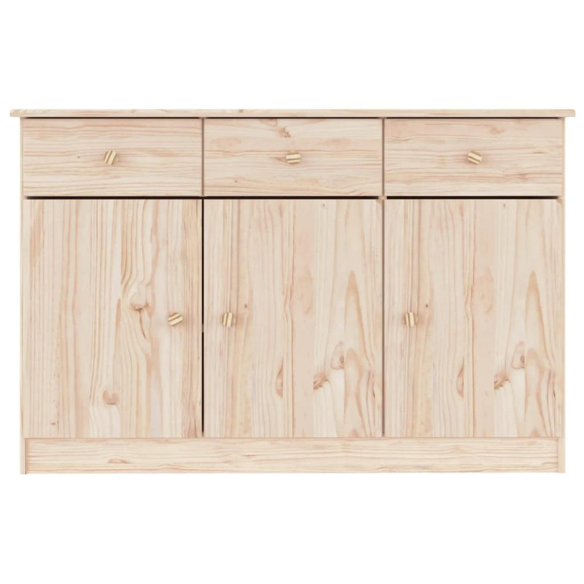 SIDEBOARD Alta 112/35/73 Cm Massivholz Kiefer - Braun, Holz (112/73/35cm) - vidaXL