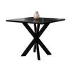 ESSTISCH Paro - Schwarz, Holzwerkstoff/Metall (90/90/74cm) - MIRJAN24