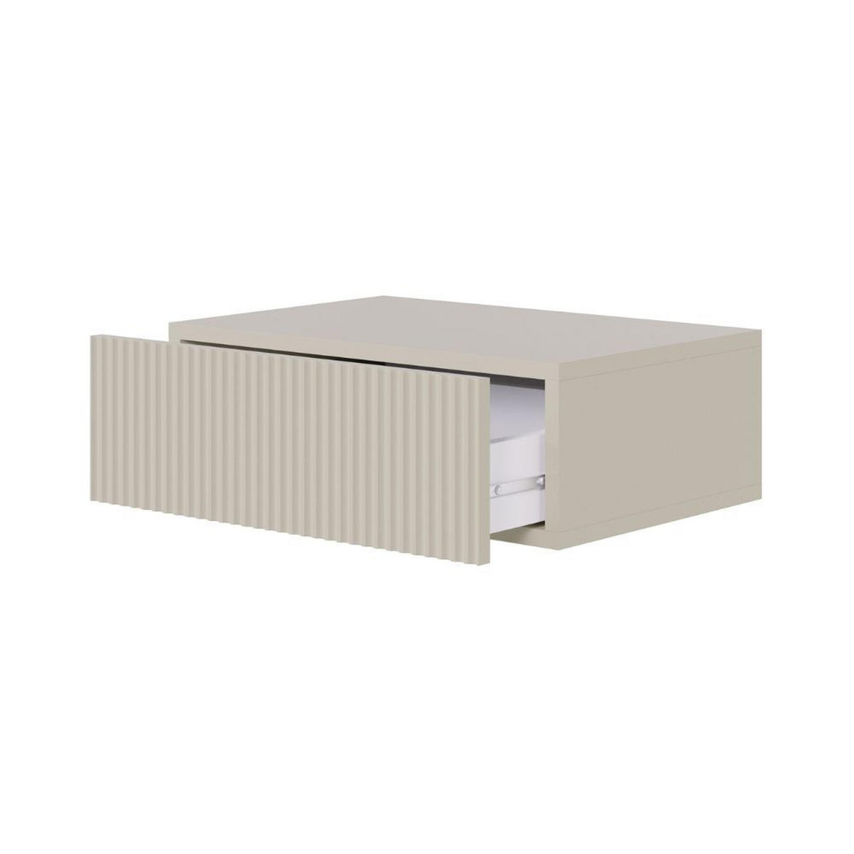 NACHTSCHRANK Veldio Graubeige 50 cm - Greige, Holzwerkstoff (50/17/35.6cm) - Selsey