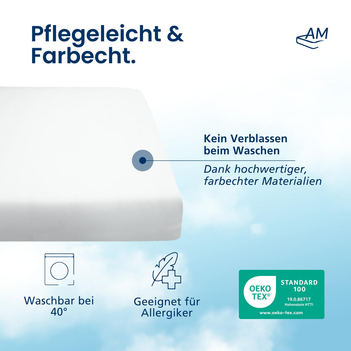 SPANNBETTLAKEN TOPPER 140/180/12 cm Weiß - Weiß, Textil (140/180cm) - AM Qualitätsmatratzen