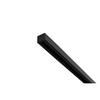 GARDINENSCHIENE 1-lauf Square - Schwarz, Metall (360cm) - Deco-Raum