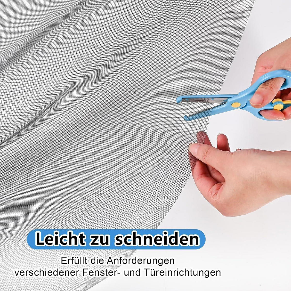 FLIEGENGITTER Meterware 270 x 150 cm Fiberglas UV-beständig - Schwarz, Kunststoff (150/1/270cm)