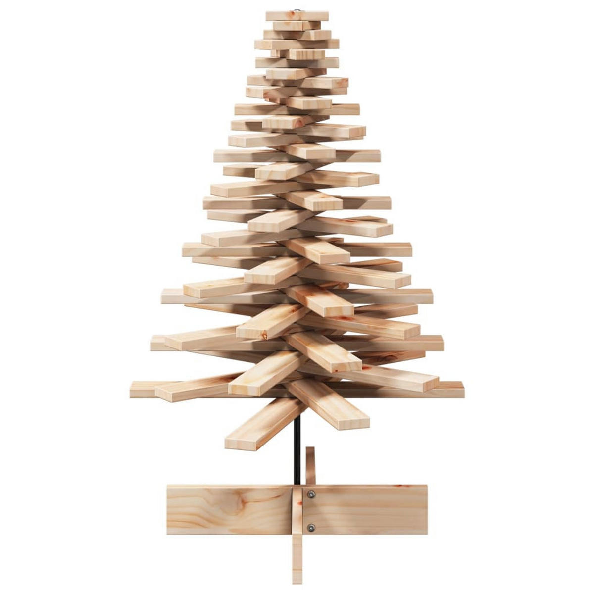 WEIHNACHTSBAUM Holz 64/64/100 Cm Braun Massivholz Kiefer - Braun, Holz (100cm) - vidaXL