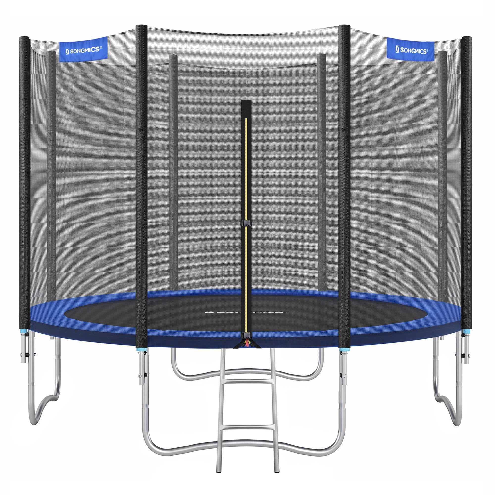 GARTENTRAMPOLIN Spring - Blau, Metall (305/305/256cm) - SONGMICS
