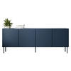 SIDEBOARD Rafael 200 4D - Blau, Holzwerkstoff/Metall (200/76/40cm) - MIRJAN24