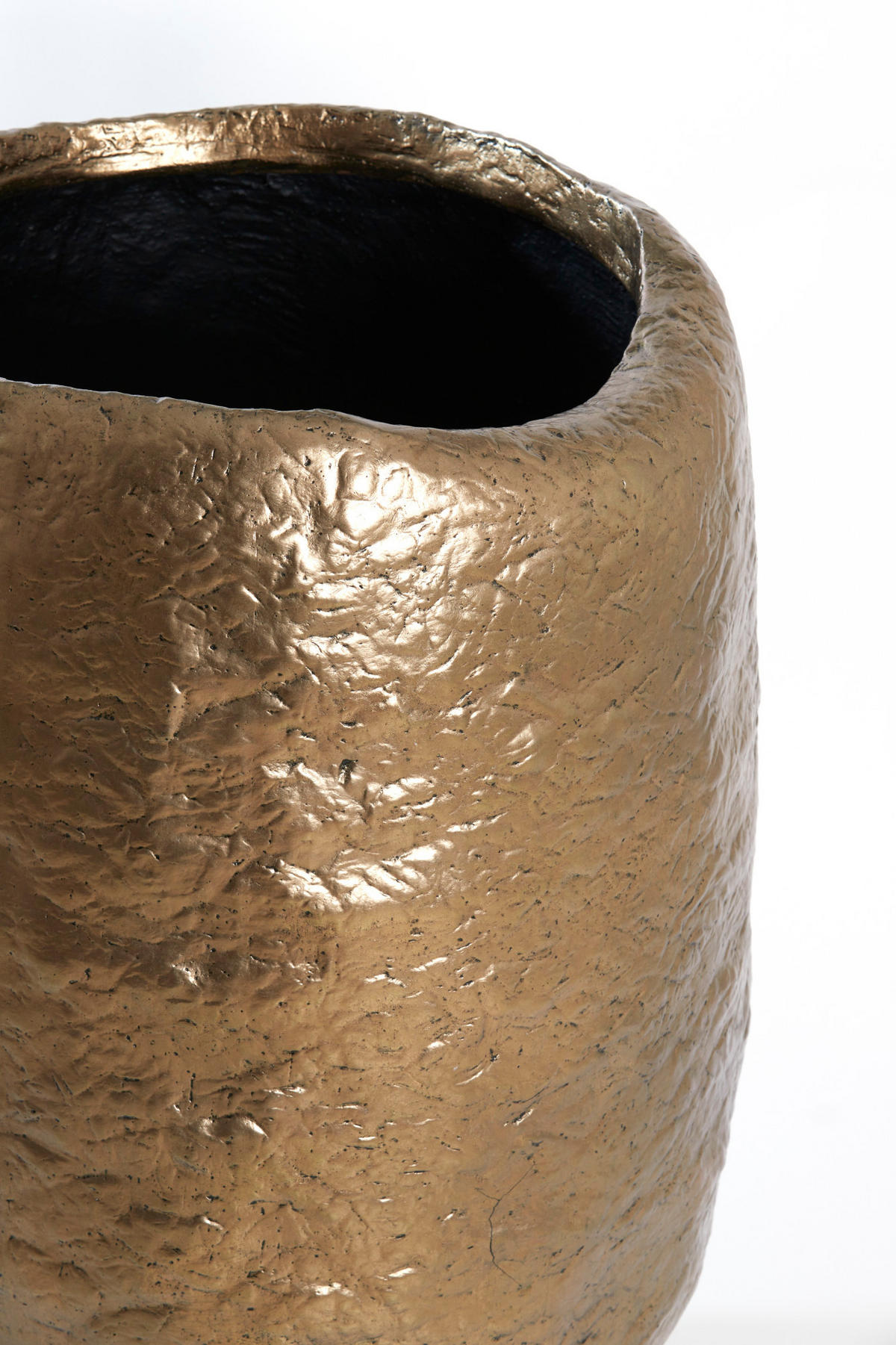 VASE Tingri Bronze Ø59/90 cm - Bronzefarben, Stein (90cm) - Light & Living