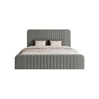 POLSTERBETT Pariotto 140x200 cm, Grau - Grau, Textil (140/200cm) - Fedve