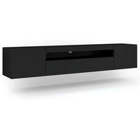 TV STOLÍK Aurus Čierna - čierna, kompozitné drevo (200/36/37cm) - Petits-meubles