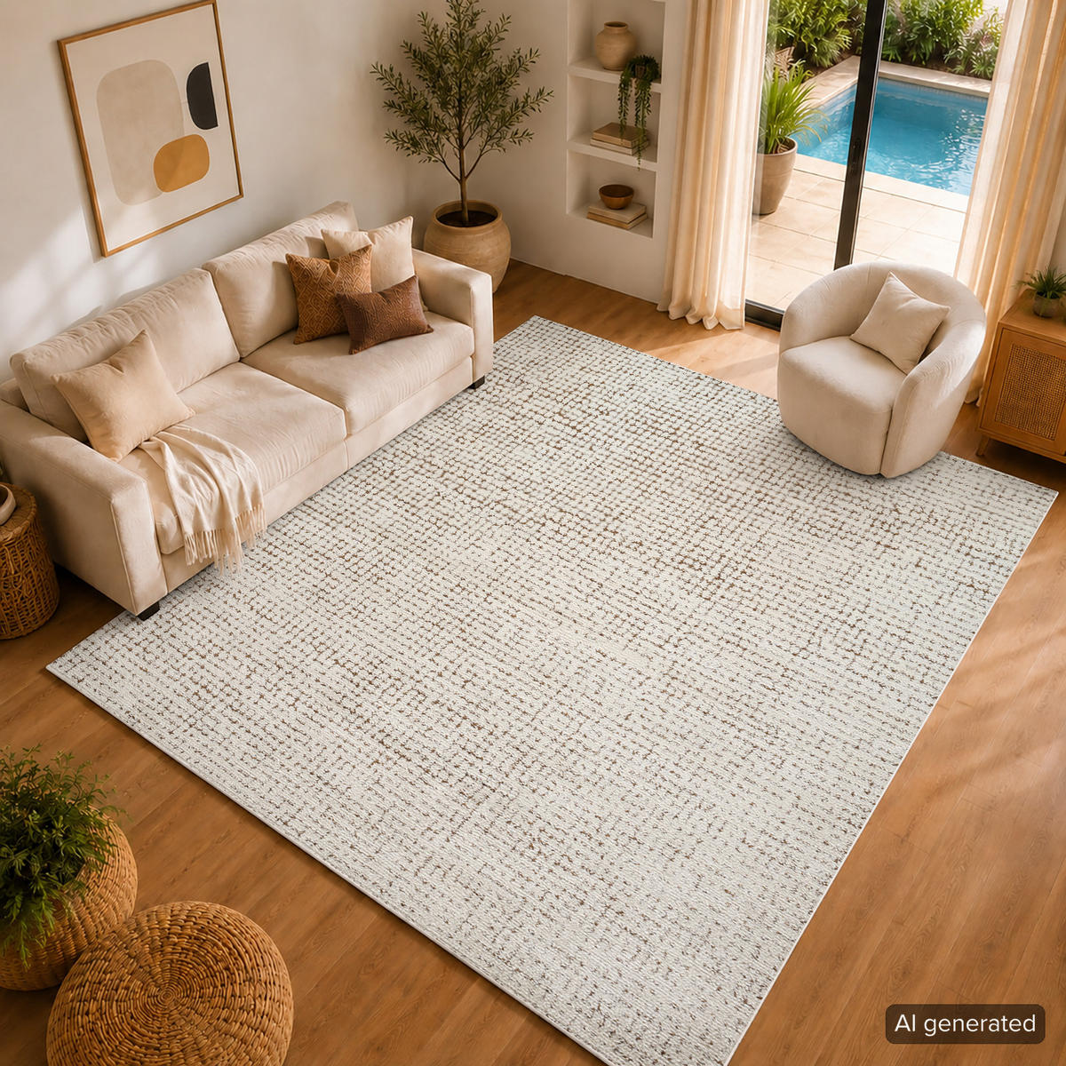 KURZFLORTEPPICH Amandine 200/275 cm Terracotta - Terracotta, Textil (200/275cm) - LIVABLISS
