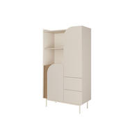HOCHKOMMODE CARLO 04 92/161/42 cm in Macadamia / Frühlingseiche - Kaschmir, Holzwerkstoff (92/161/42cm) - Deine Möbel 24