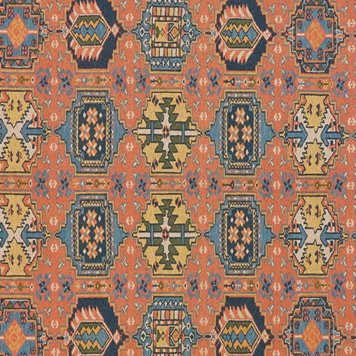 HANDWEBTEPPICH Sumak Shahsavan Orange 180/145 cm Schurwolle - Orange, Textil (145/180cm) - Looma