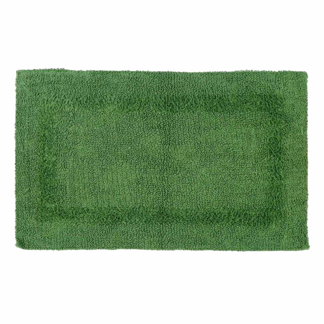 BADEMATTE 50/80 cm, 100% Baumwolle, wendbar - Smaragdgrün, Textil (50/80cm) - Homescapes