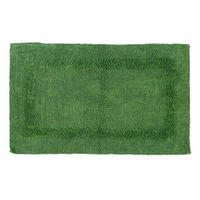 BADEMATTE 50/80 cm, 100% Baumwolle, wendbar - Smaragdgrün, Textil (50/80cm) - Homescapes