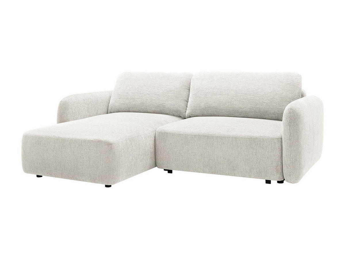 SCHLAFSOFA - 4 Personen - stoff - gebrochenes weiß Plufati - Weiß, Textil (230/83/165cm) - Vente-Unique