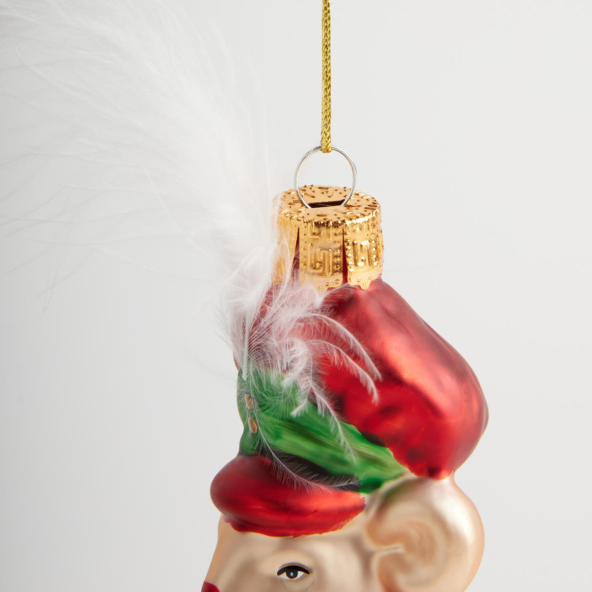 GLASKUGEL Mousi, rot, 13 x 7 x 7 cm, Dekorative Weihnachtsdeko - Rot, Glas (7/13/7cm) - home&you