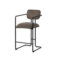 STUHL 100% Polyester 49 x 56 x 94 cm hellbraun POLSTERSTÜHLE - Braun, Kunststoff (49/94/56cm) - Massivmoebel24