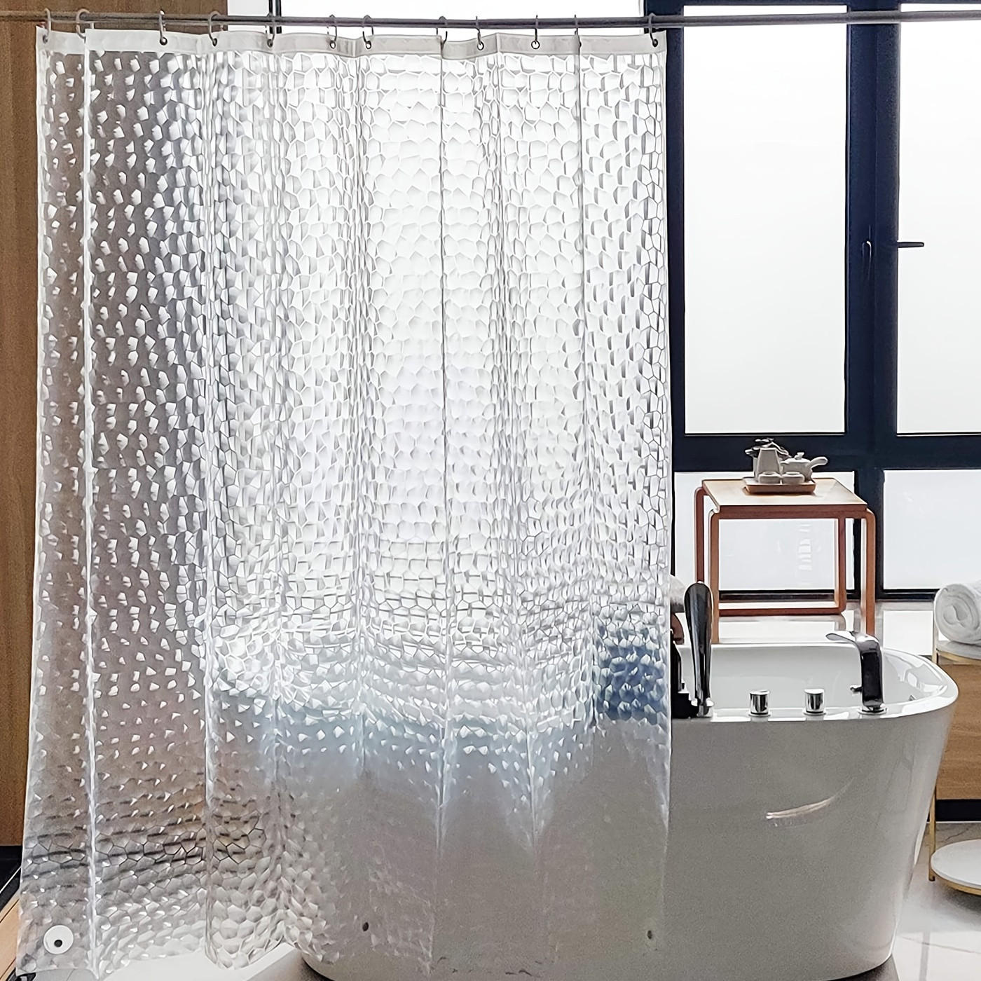 Mcboson Duschvorhang Transparent 180x180 cm