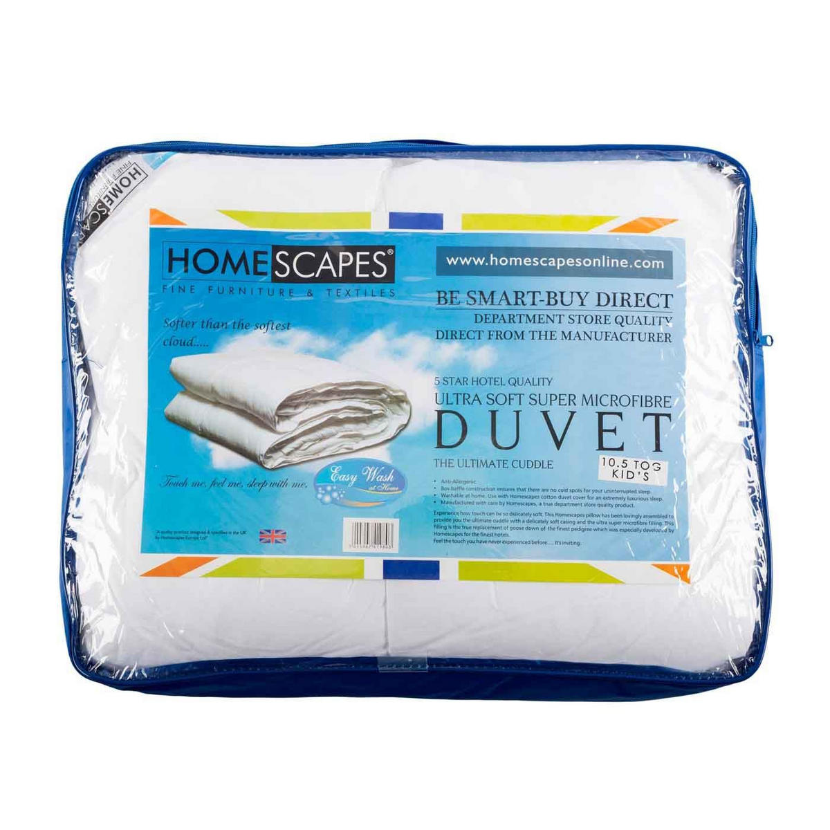 BETTDECKE Kinder 120/150 cm, Super-Mikrofaser - Weiß, Textil (120/150cm) - Homescapes