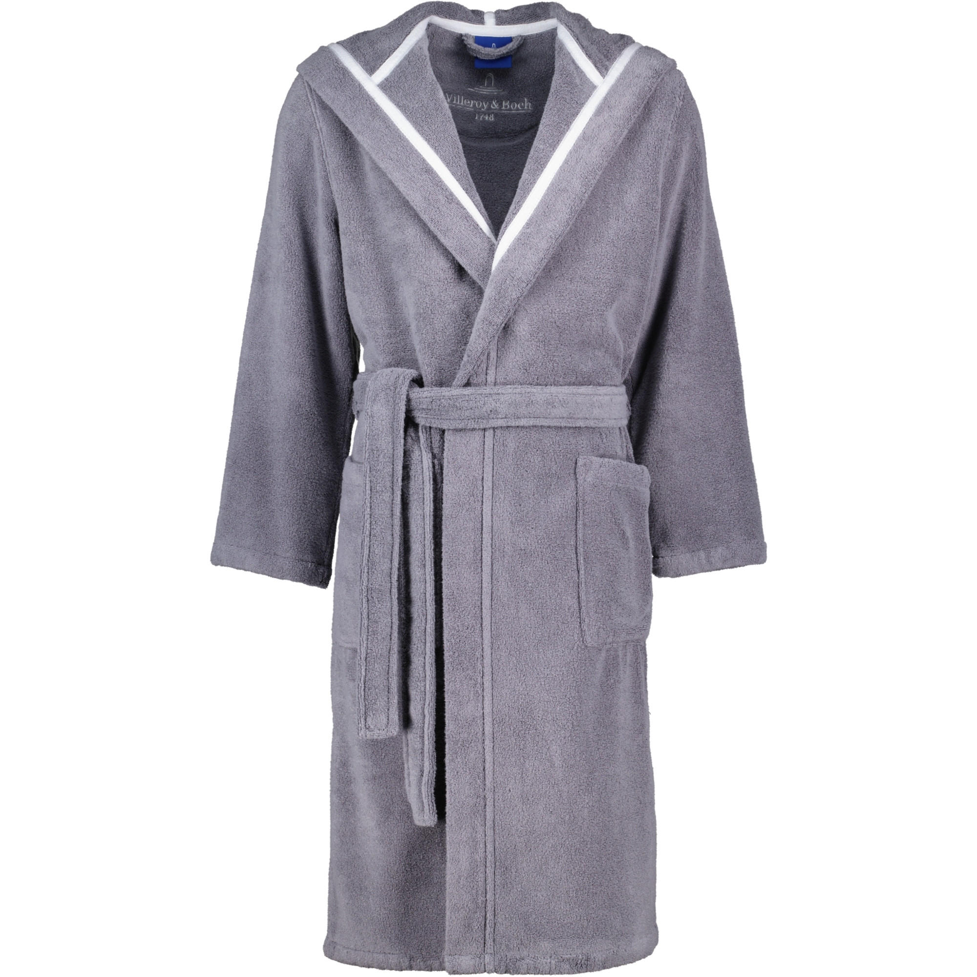 BADEMANTEL HERREN KAPUZE 2523 SHADOW-GREY - 77 - Grau, Textil (Lnull) - Zöllner