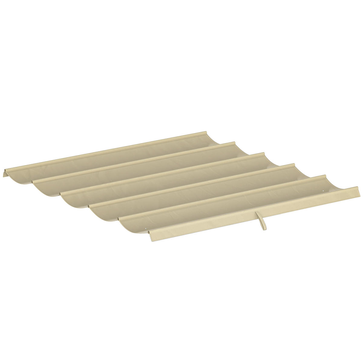 ERSATZDACH für 3 x 3 m Pergola, einziehbar, mit Regenabflusslöchern, wetterfest, Polyester, Beige 250 x 255 cm Beige - Beige, Textil (250/6/255cm)
