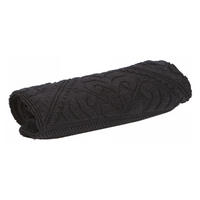 BADEMATTE Enzo carbonfarben 54 x 110 cm - Schwarz, Textil (54/110cm) - Vivaraise