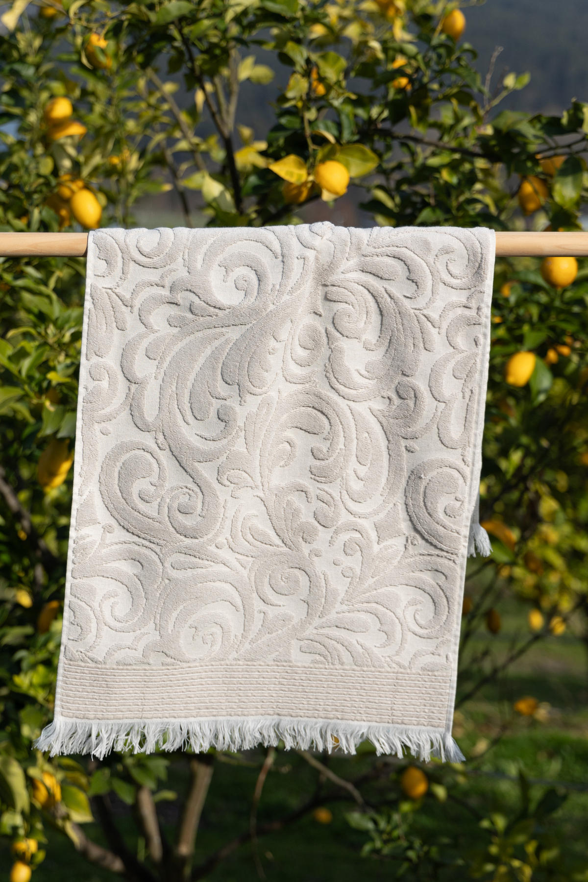 HANDTUCH Harmony 2er Set, 50x100cm, Baumwolle & Leinen, Beige - Beige, Textil (50/100cm) - SOWL