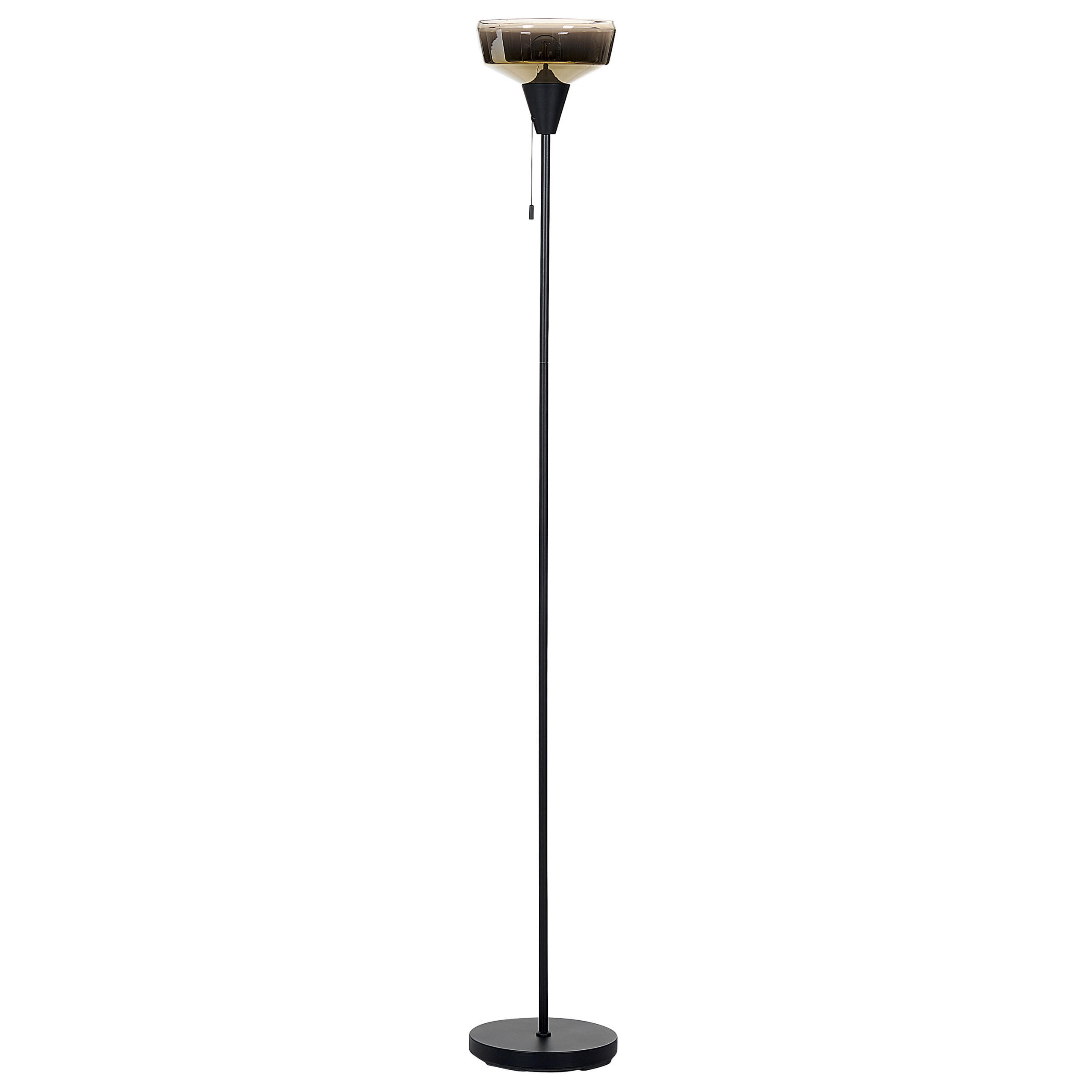 STEHLAMPE Talparo 25/25/175 cm - Schwarz, Metall (25/25/175cm) - Beliani