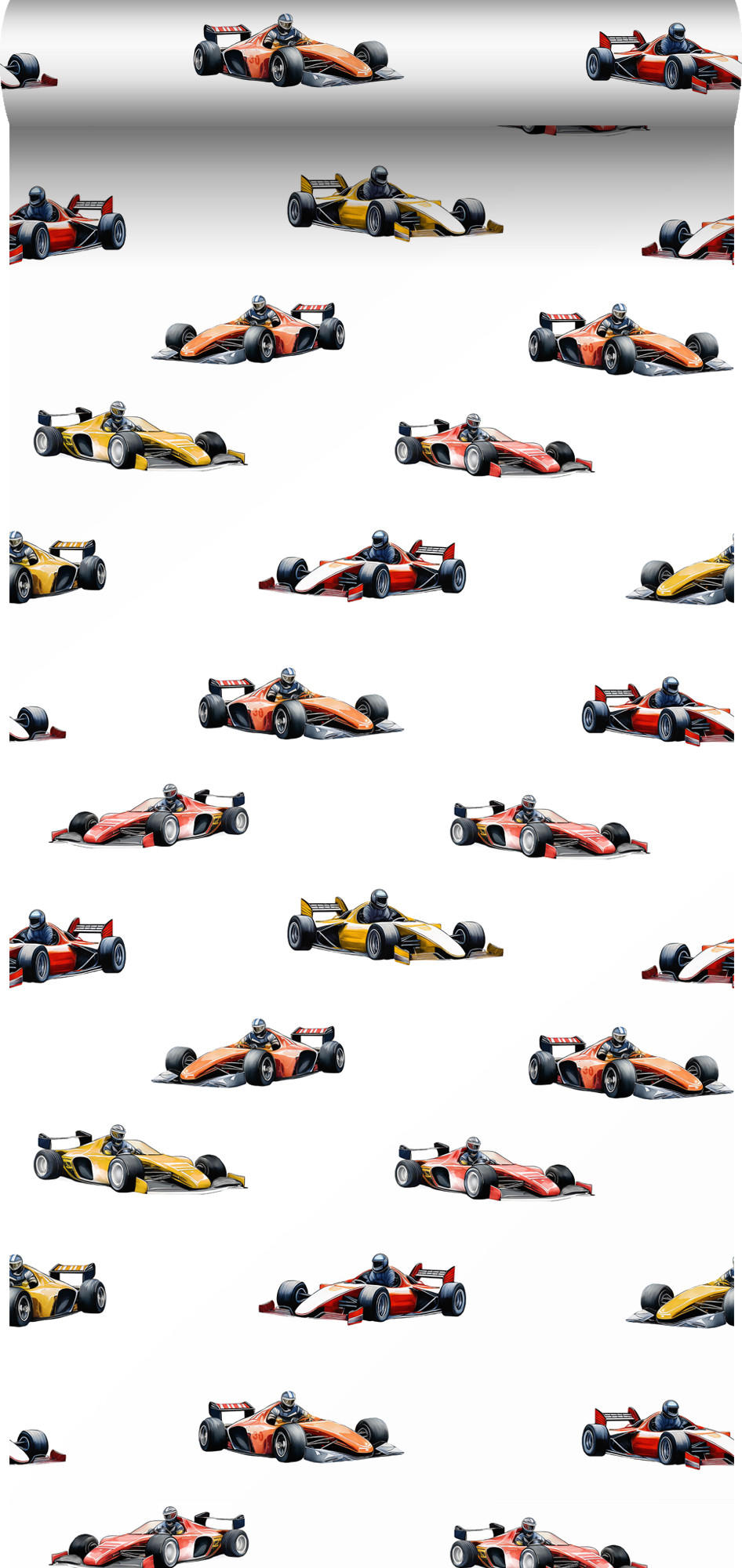 TAPETE Rennwagen 50 x 900 cm - Rot, Papier (50/0.1cm) - Sanders & Sanders