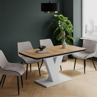 JÍDELNÍ STŮL Fenaro Černá/bílá - bílá/medově dubová, kompozitní dřevo (80/120/77.4cm) - Vicco