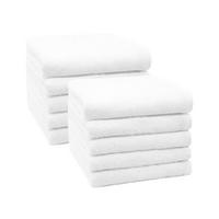 HANDTÜCHER, 10er-Set, 50x100 cm, 100% Baumwolle, Weiß - Weiß, Textil (50/100cm) - Zollner