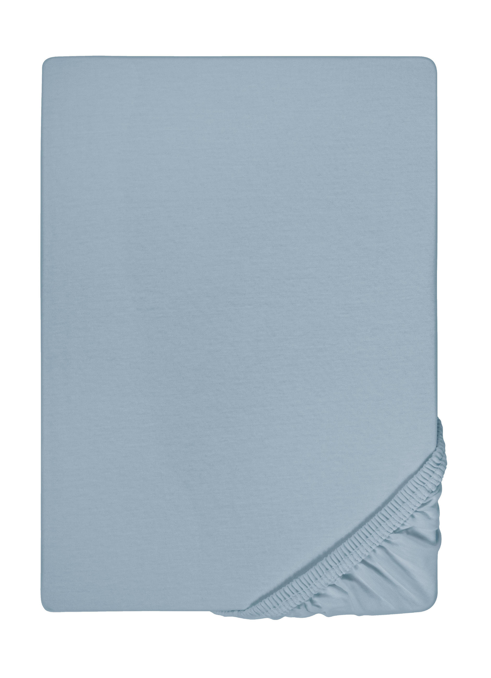 biberna Spannbetttuch Blaugrau 70x140 cm