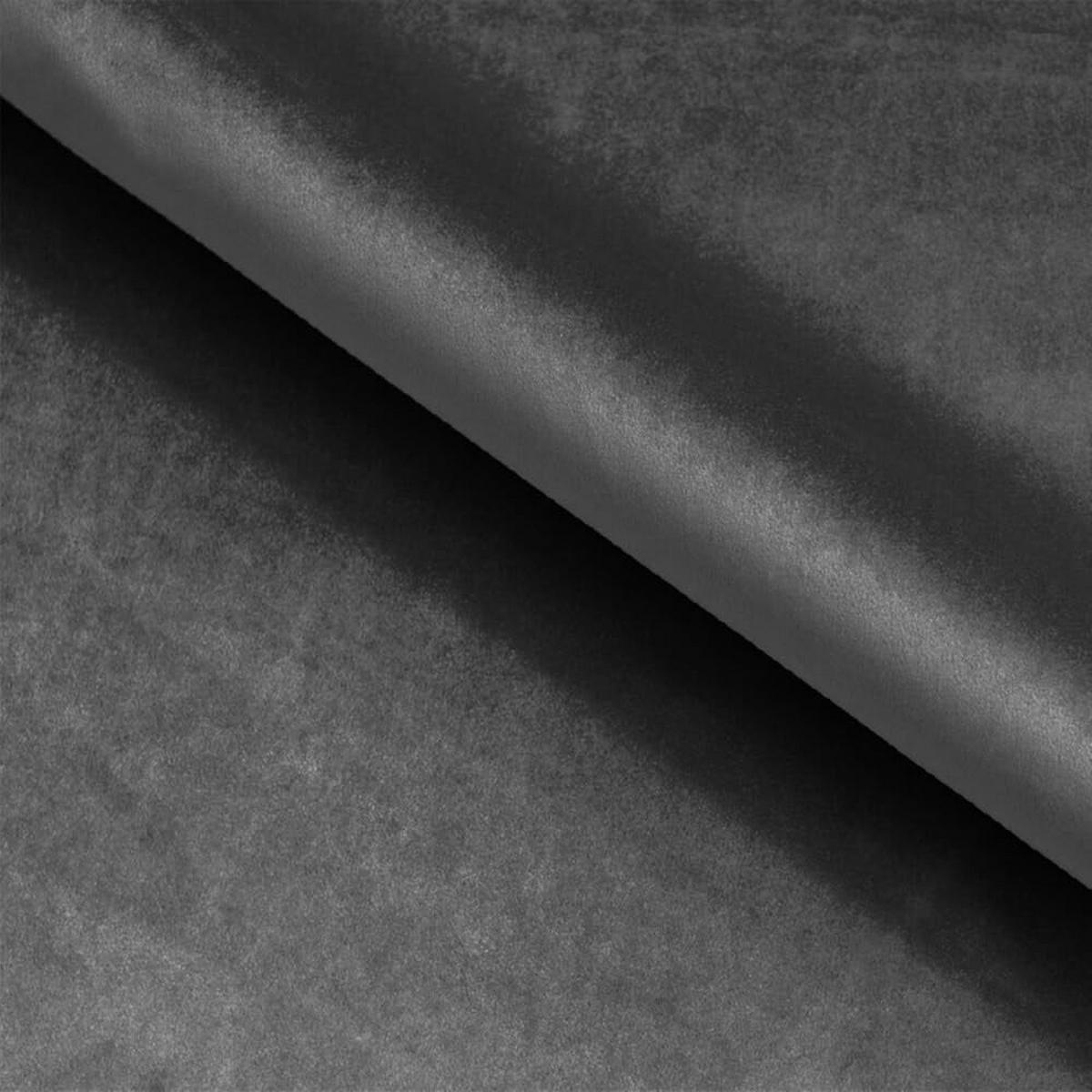 POLSTERBETT LUX Roma mit Kopfteil, 160 x 200 cm, Doppelbett mit Lattenrost aus Holz, Velourstoff Dunkelgrau, Füße in Farbe: Weiß - Dunkelgrau, Holz/Textil (160/200cm) - Alpi-Möbel