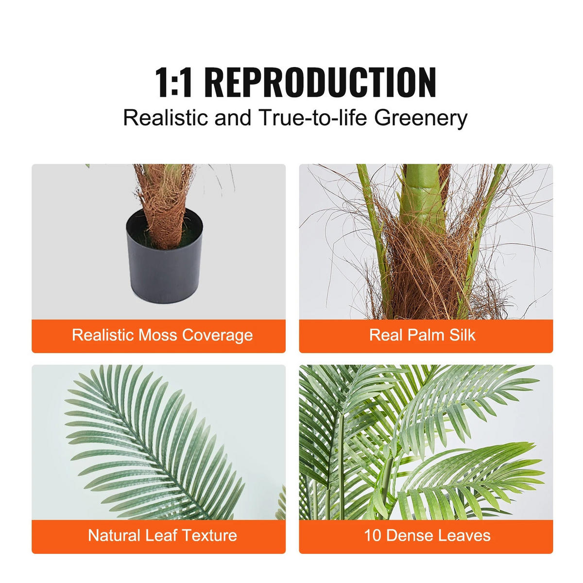 KUNSTPFLANZE Areca Catechu 2er-Set - Grün, Kunststoff (121.9cm) - Kaket