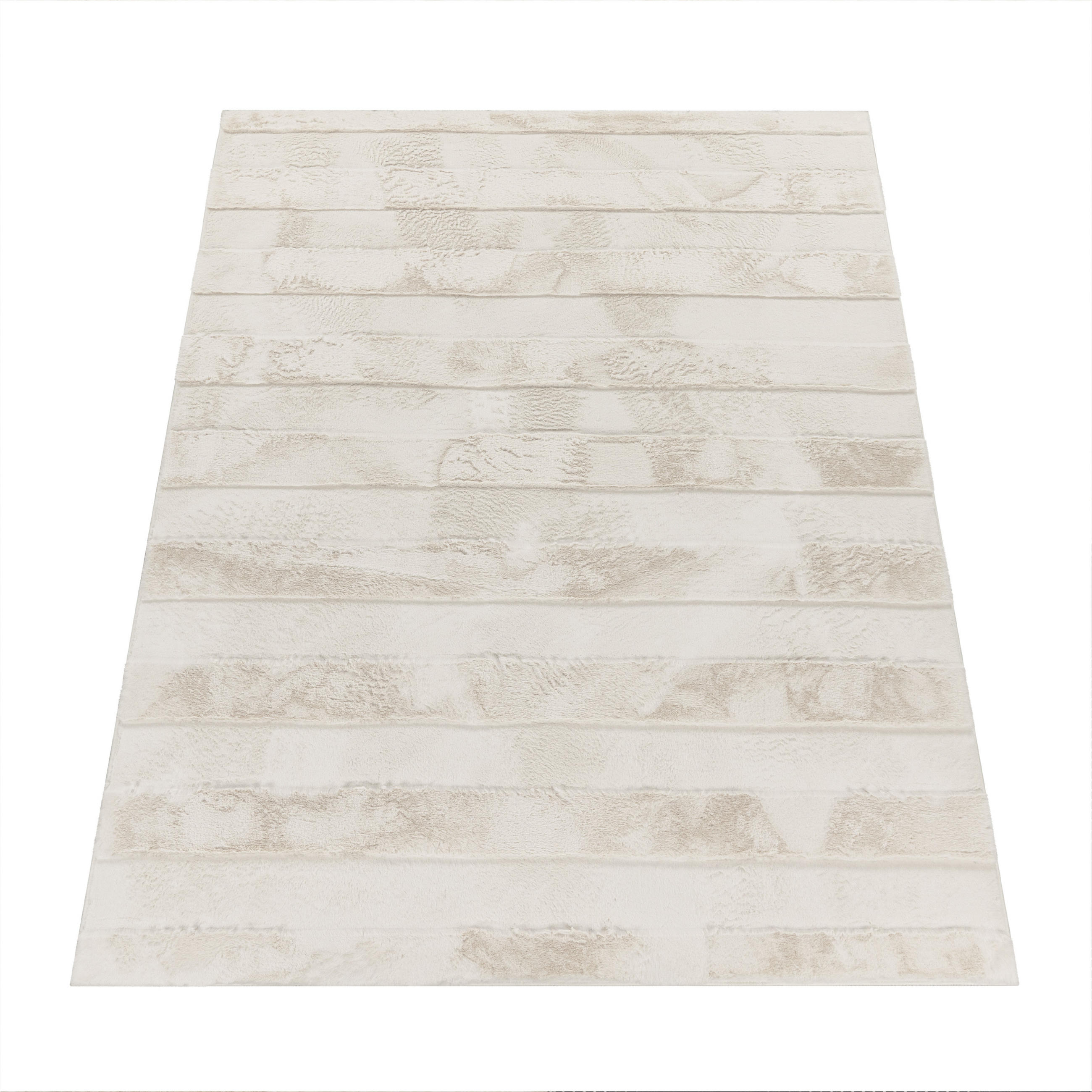 Paco Home Hochflorteppich Creme 60x100 cm
