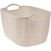 ORGANIZERBOX Basic Beige 35/24/21.5 cm Kunststoff - Beige, Kunststoff (35/24/21.5cm) - Mondex