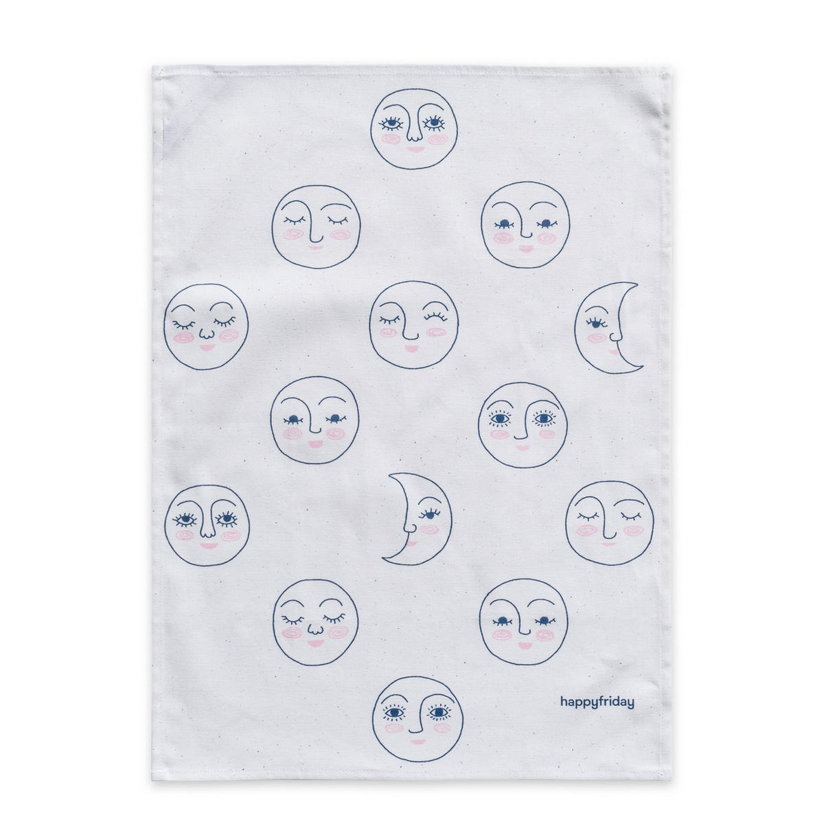 GESCHIRRTUCH (2 tlg) moon 70x50 cm mehrfarbig - Multicolor, Textil (70/50cm) - Happy Friday