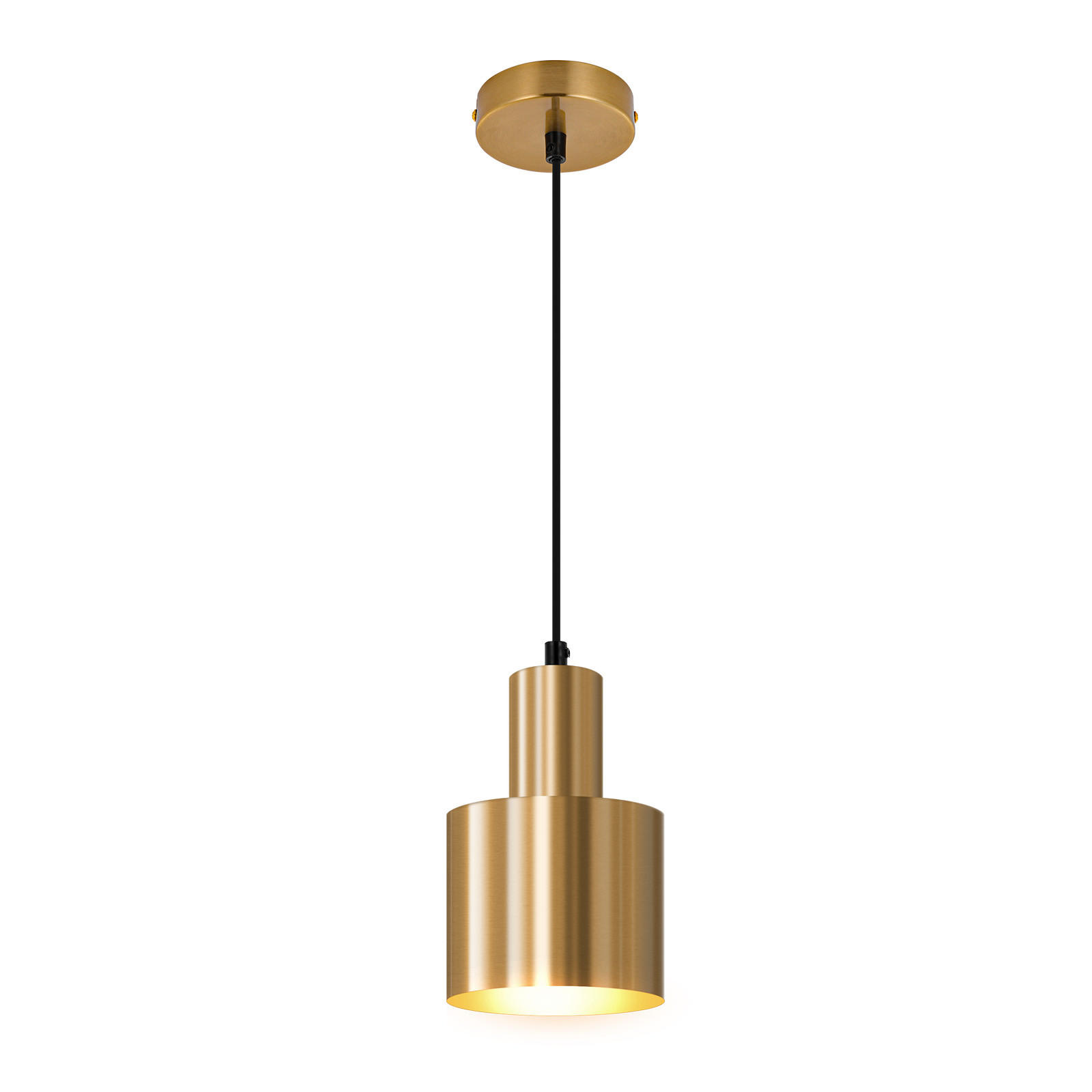 HÄNGELEUCHTE Erisg 12/10/143 cm - Goldfarben, Metall (12/10/143cm) - ZMH