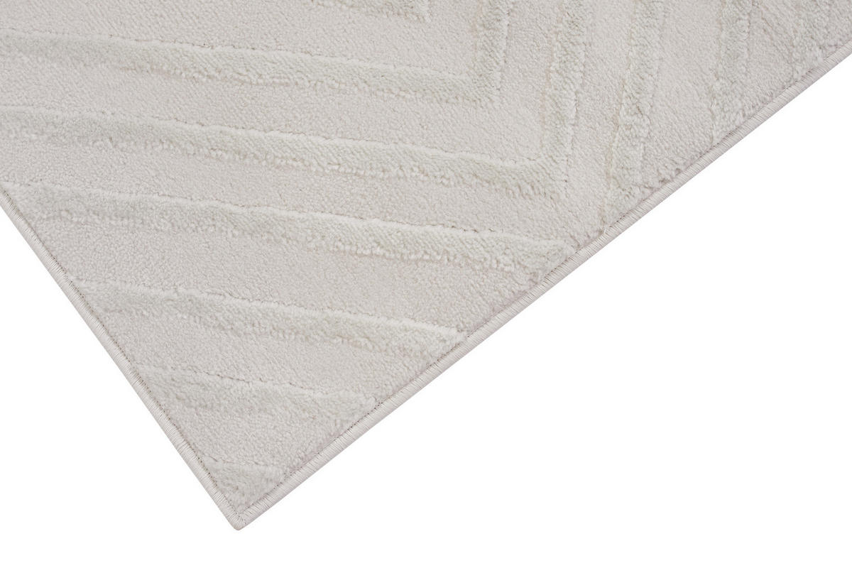 TEPPICH HYGGE Weiß 120/170 cm - Weiß, Kunststoff (120/170cm) - Tapiso