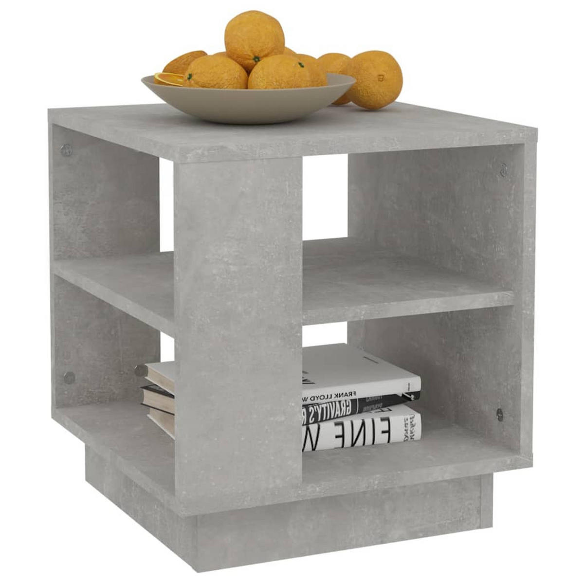 COUCHTISCH Betongrau 40x40x43 cm Holzwerkstoff - Grau, Holzwerkstoff (40/40/43cm) - furnicato