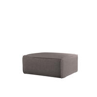 POLSTERHOCKER Celes Premium Ascot Bukla - Taupe, Holzwerkstoff/Textil (105/40/105cm) - Fun Möbel